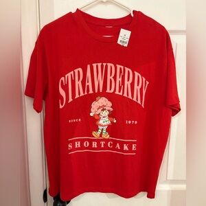 STRAWBERRY SHORTCAKE Oversized Graphic Tee, size M, Streetwear Society